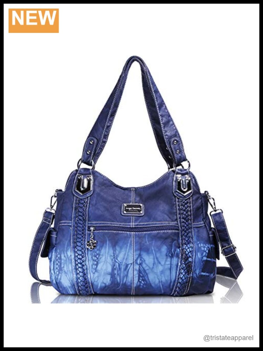 Soft PU Leather Hobo Tote Shoulder Bag Crossbody Handbag for Women